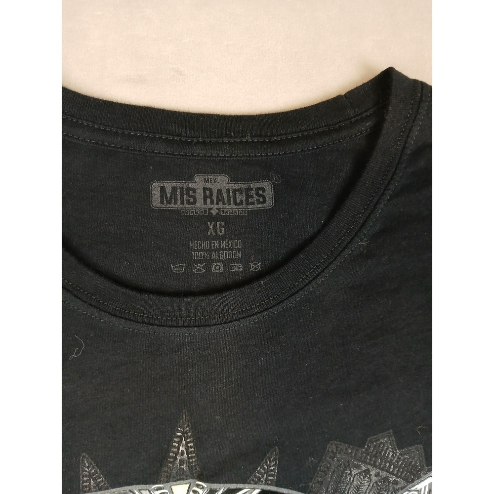 Mis Raices XL Mens T Shirt Aztec Sugar Skulls Mexico - Picture 2 of 9